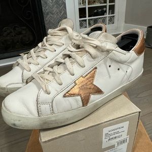 Golden Goose Super Star Classic. Optic White/Peach Pink